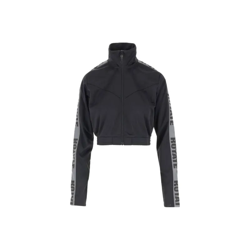 Rotate Logo Tape Cropped Track Jacket-0