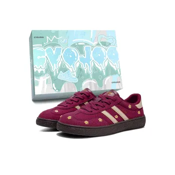 CVOJOO Non slip Lightweight Low Top Skateboard Shoes Women's Burgundy