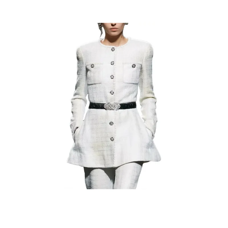 CHANEL 23 Spring And Summer Jackets Coats Women's White-0