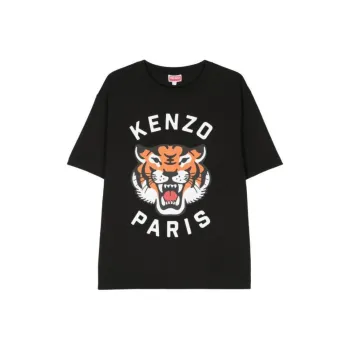 KENZO Lucky Tiger Cotton T shirt