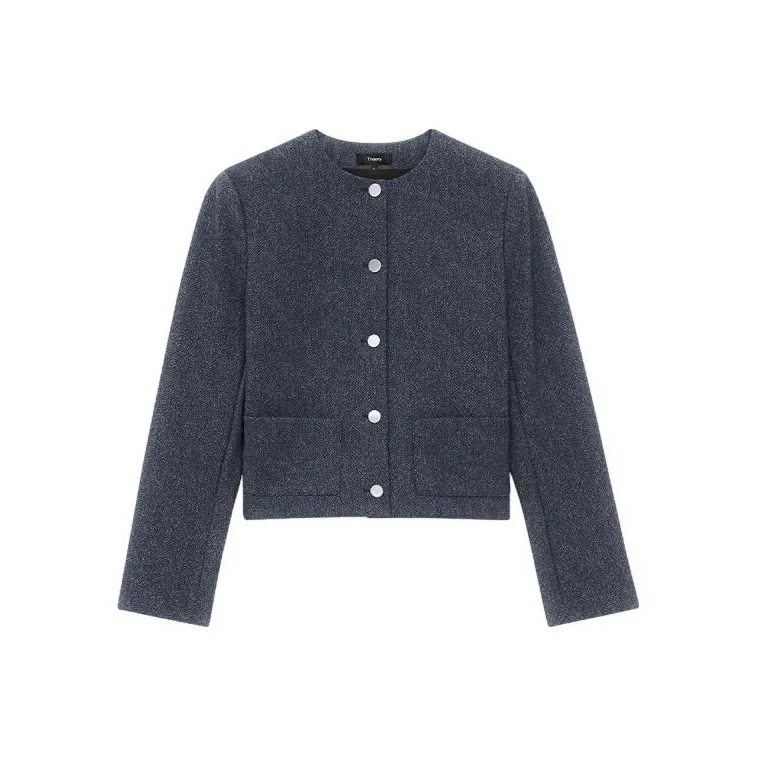 THEORY Knitwear Women's Charcoal Gray-0