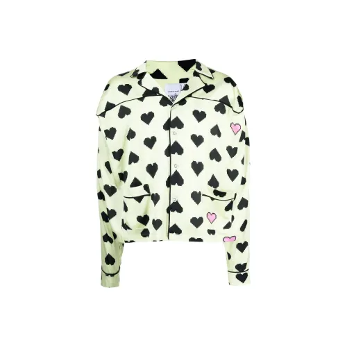 NATASHA ZINKO Pixel heart Print Shirt