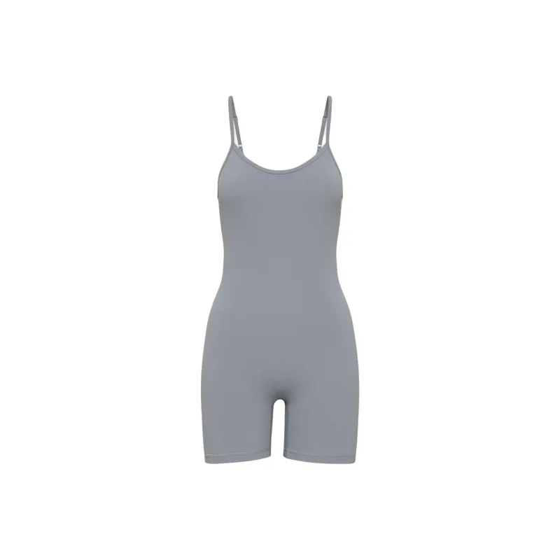 ARITZIA Golden BUTTER Essential 5' Romper Bodysuits Women's Shady Blue/Dark Shadow Blue-0