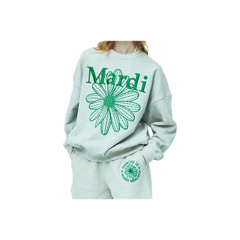 MARDI MERCREDI Sweatshirt Korean Style Women's-0