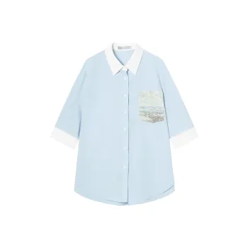 DIALOGUE Shirts Women's Sea Salt Blue