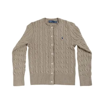 Polo Ralph Lauren Long Sleeve Cardigan 'Light Saddle Heather'