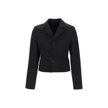 Lemaire Single Breasted Cropped Blazer