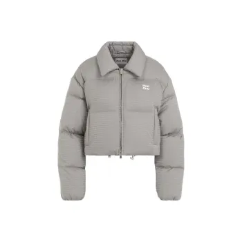 MIU MIU FW24 Down Jacket Women's Gray