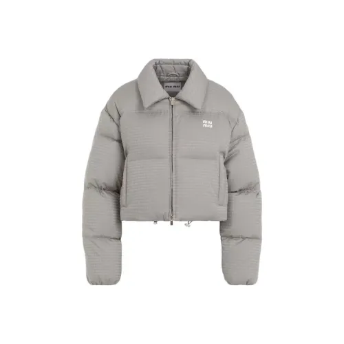 MIU MIU FW24 Down Jacket Women's Gray