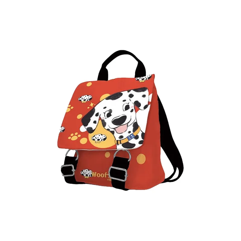 AOSONG Suede Technology Fabric Backpack Regular Unisex Red/Black-0
