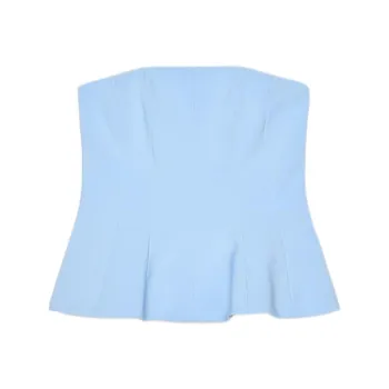 ZARA Strapless Top Women's Blue
