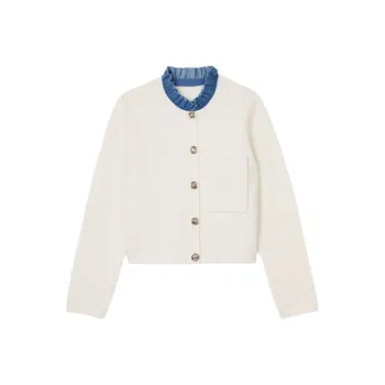 Sandro Detachable collar Cardigan