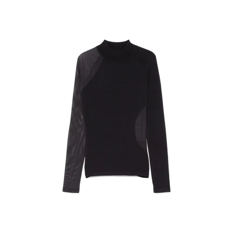 Adidas Women's Y 3 Knit Long Sleeve Top Black-0