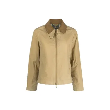 BARBOUR Logo Embroidered Zipped Jacket