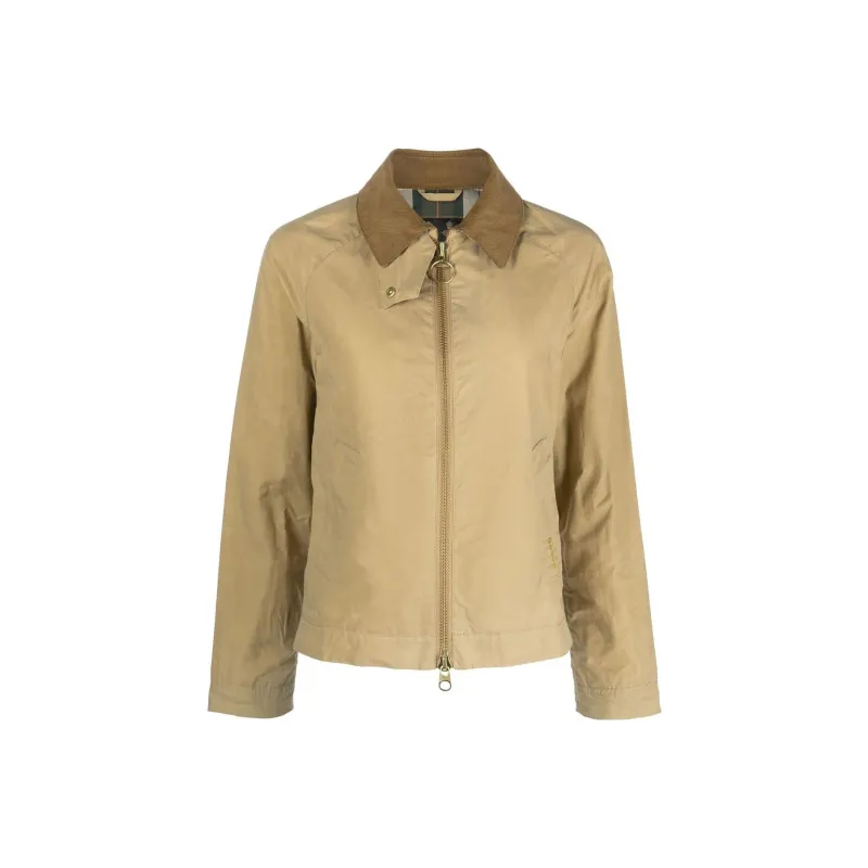 BARBOUR Logo Embroidered Zipped Jacket-0