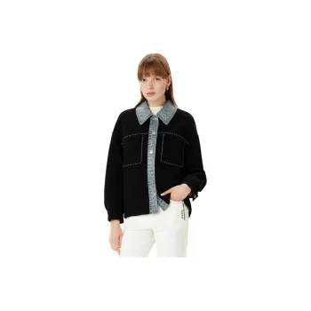 XII BASKET Jackets Coats Women's Black