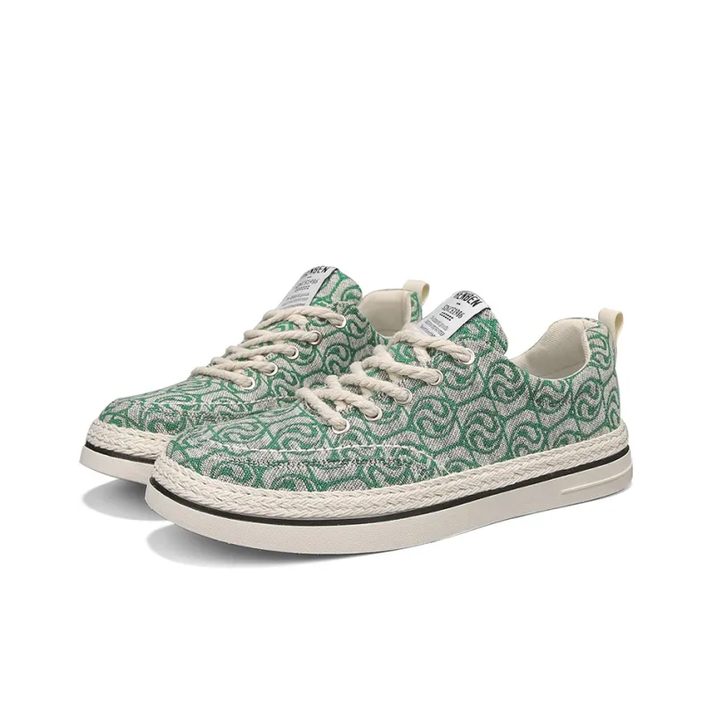 RENBEN Breathable And Lightweight Low Top Canvas Shoes Men's-3