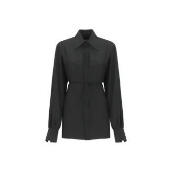 MM6 Maison Margiela Long Sleeved Belted Shirt