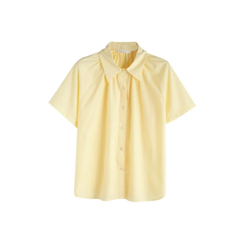 Tonlion Shirt Women's Light Yellow-0