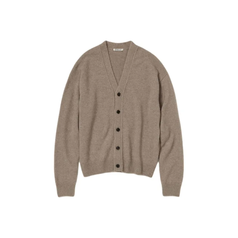 Auralee Baby Cashmere Knit Cardigan 'Natural Brown'-0