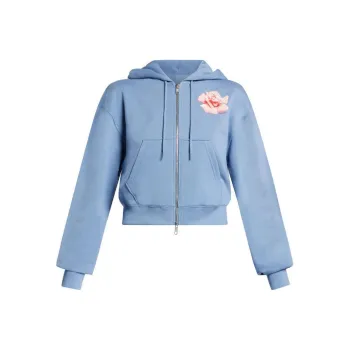KENZO Rose Zip Up Hoodie