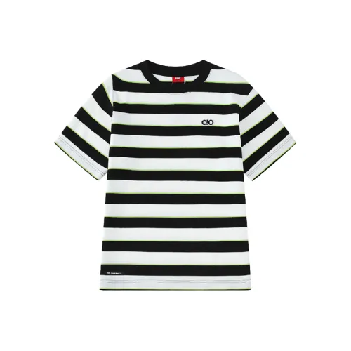Checkitout T Shirt Unisex Luminous Black White/Neon Green