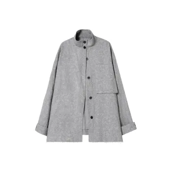 SOON FLOWER Jackets & Coats Unisex Stone Gray