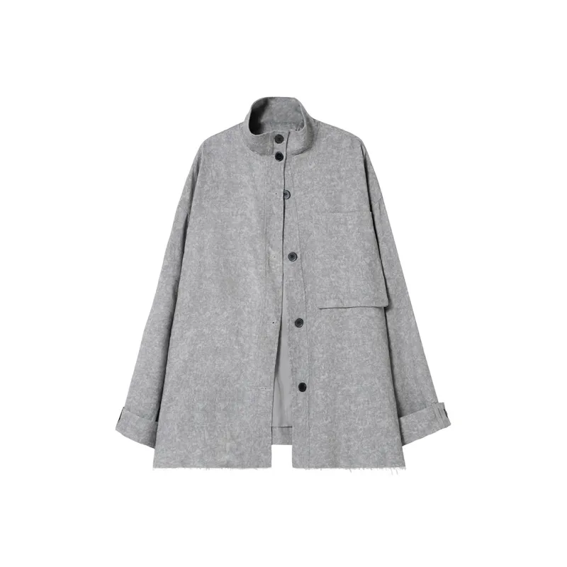 SOON FLOWER Jackets & Coats Unisex Stone Gray-0