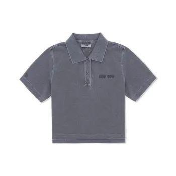 MLB Boston Red Sox SS25 Polo Shirt Women's Dark Charcoal Gray