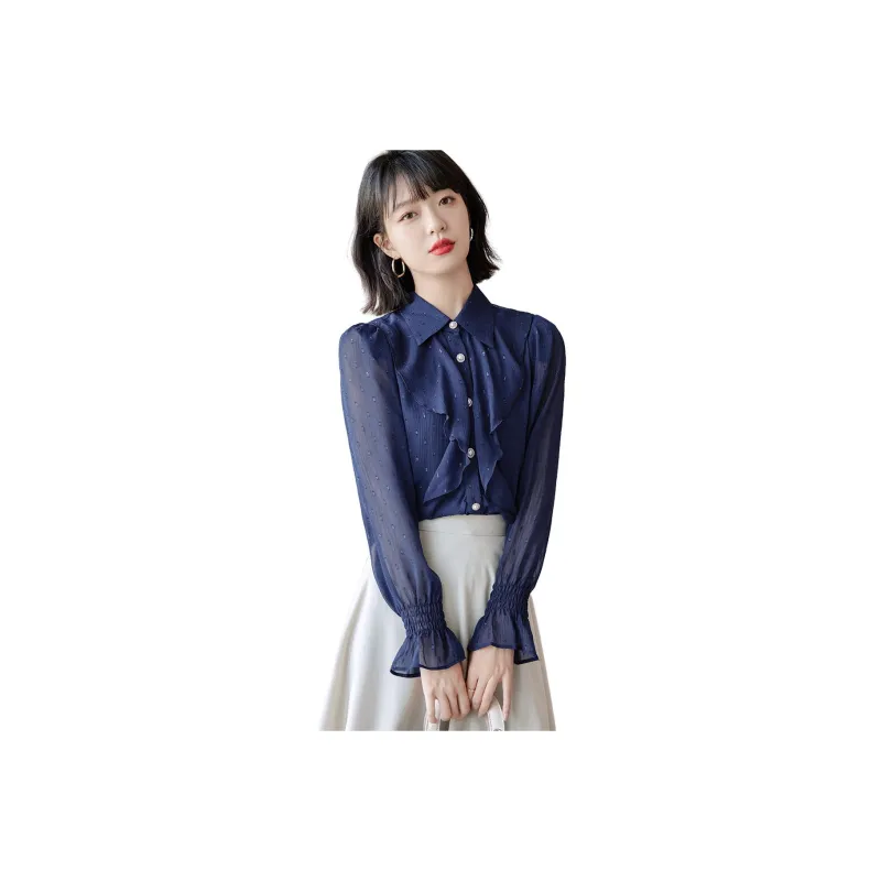 MT Shirts Women's Navy Blue-0