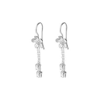 UTD S999 Fine Silver Drop Earrings Women's