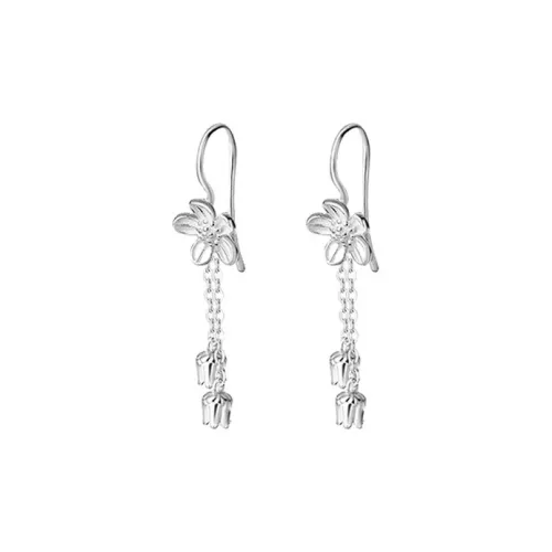 UTD S999 Fine Silver Drop Earrings Women's