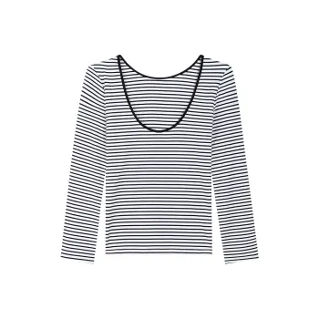 THE SEA LIFE Knitwear Women's Black White Stripes
