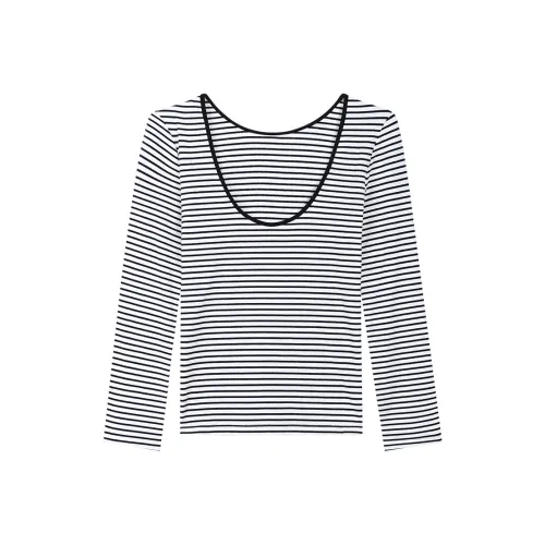 THE SEA LIFE Knitwear Women's Black White Stripes