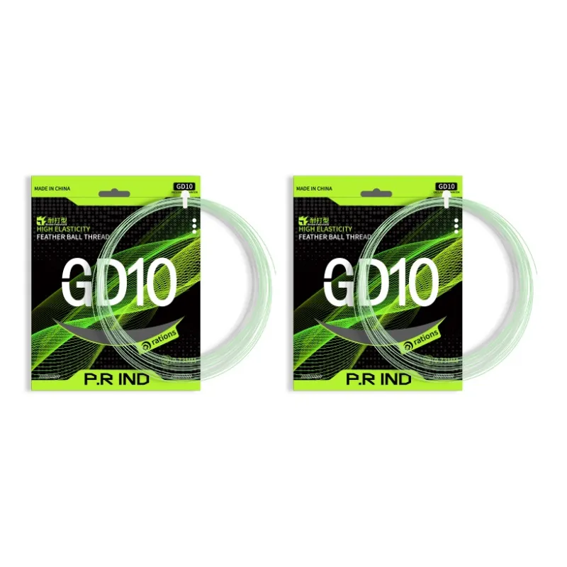 P.R IND Stretch Durable, Both Features Badminton Racket Strings Mint Green Nylon Thread+Composite Yarn Unisex-5