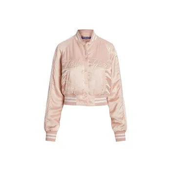 Ralph Lauren Parson Satin Bomber Jacket