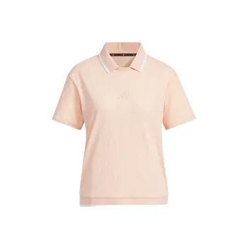 Adidas BADGE OF SPORT JACQUARD LOGO POLO SHIRT Polo Shirt Women's Powder Coral Pink