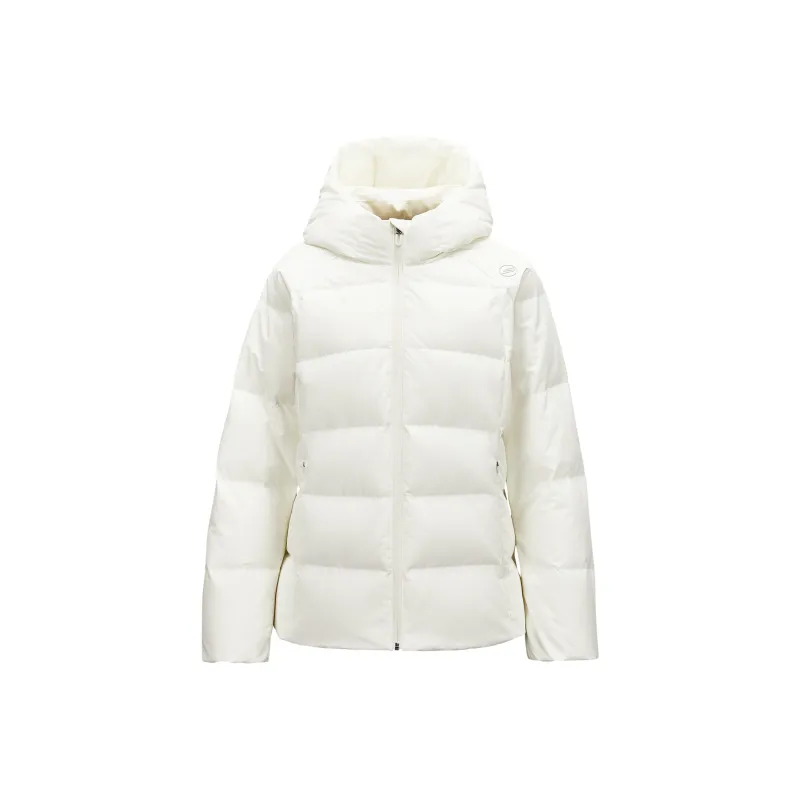 Skechers Basic Sports Series Down Jacket Women's Marshmallow White-0
