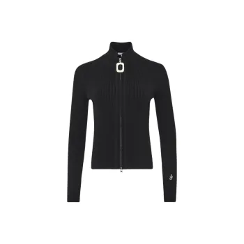 JW Anderson Fitted Zip Up Cardigan