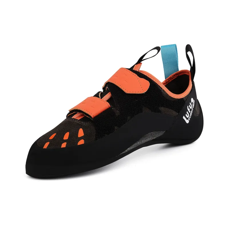 Land Axe Abrasion Resistant Slip Resistant Low Top Rock Climbing Shoes Unisex Orange-1