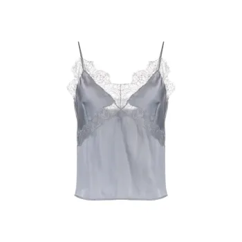 Anine Bing Amelie Lace-trim Top