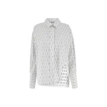 The Attico Striped Asymmetric Shirt