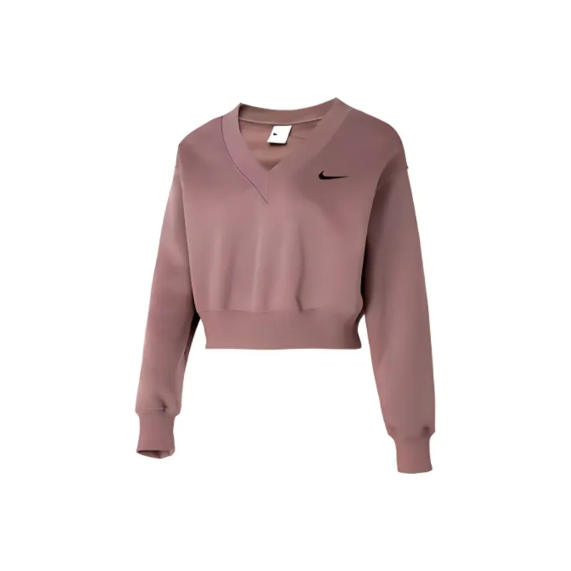 Nike Sportswear Phoeni Sweatshirt Women's Smokey Mauve Red-0