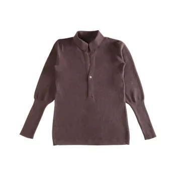 ISSEY MIYAKE Wool Polo Top