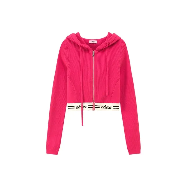 CHUU Knitwear Women's Dark Rose Red-0