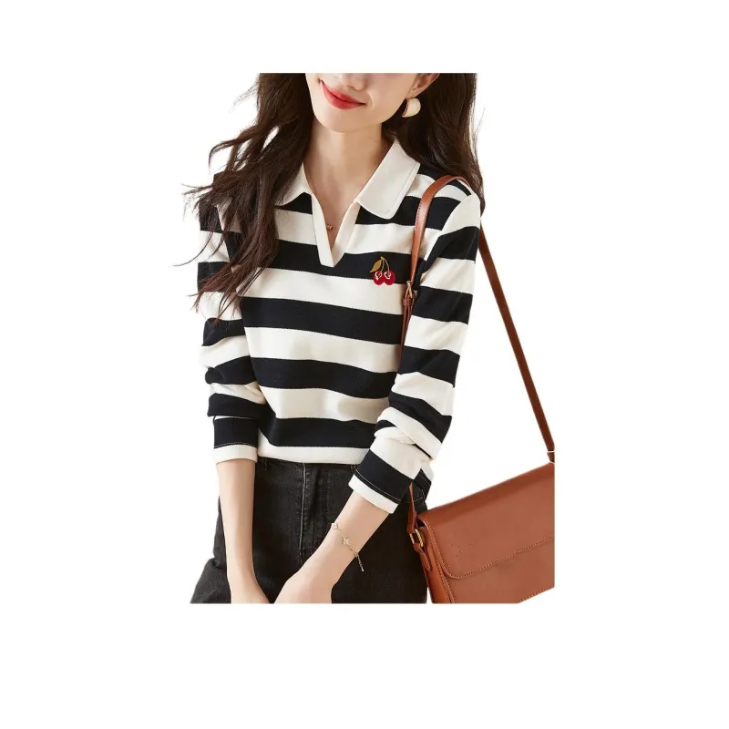 Mo Han Yi Mei Polo Shirt Women's Black-0