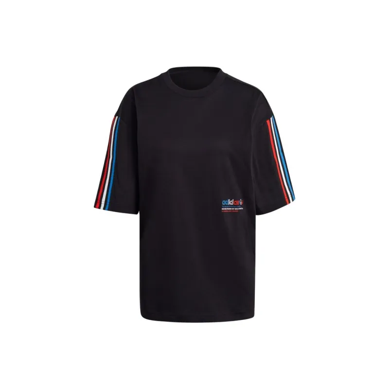 Adidas Originals Oversized Tee T Shirt Women's Black-0