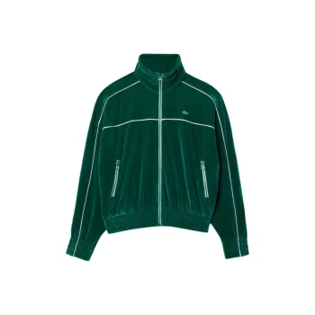 LACOSTE Zip up Velvet Track Jacket