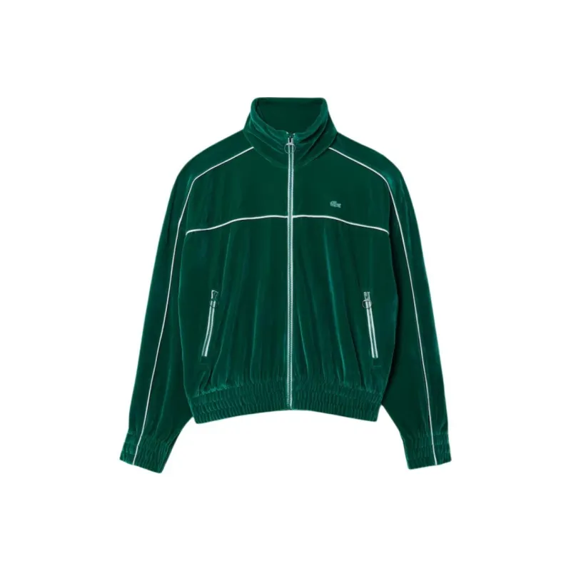 LACOSTE Zip up Velvet Track Jacket-0
