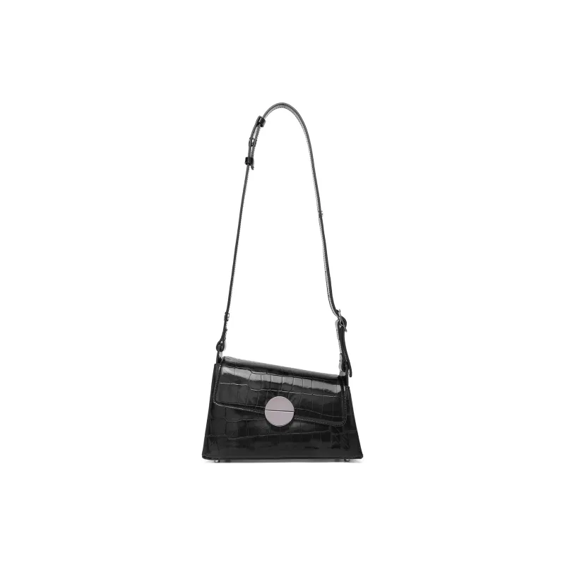 COURONNE Cow Leather Shoulder Bag Women's Multicolor Black/Multicolor White-2